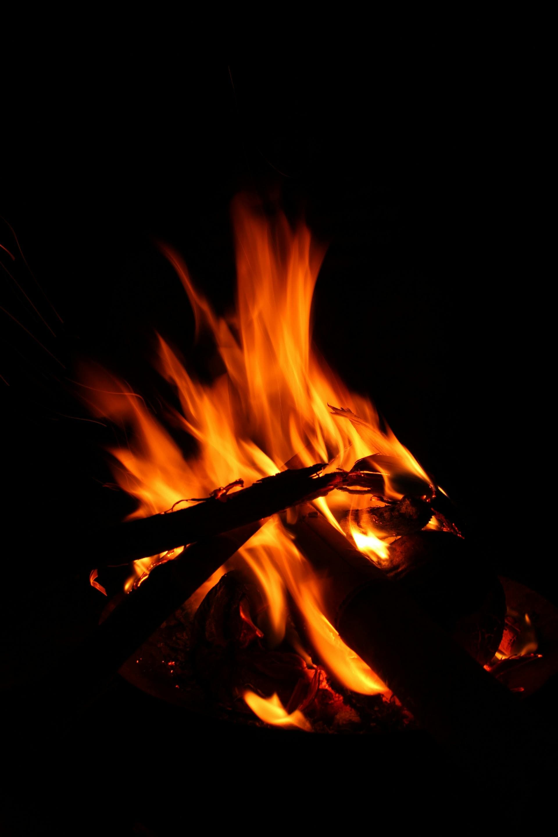Feu de camp nocturne